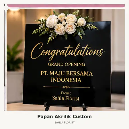 Papan Bunga Akrilik Summarecon Mall Serpong